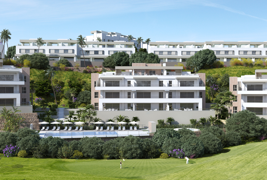 Luxury apartments for sale in Mijas Costa golf resort