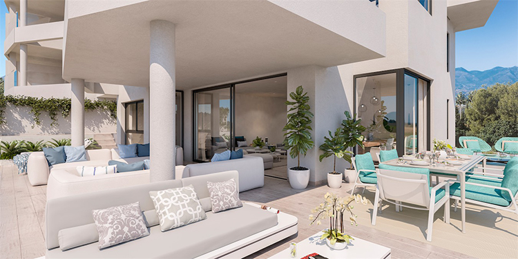 Sea view apartments for sale in Mijas Costa